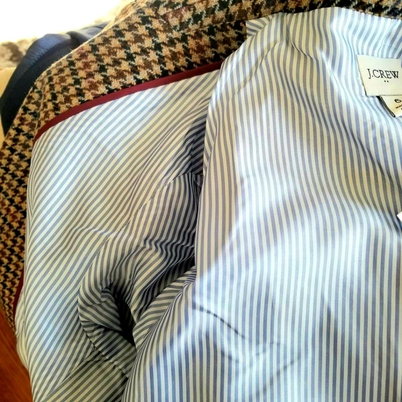 🆕️ J CREW Houndstooth Schoolboy Blazer Jacket - Picture 5 of 7